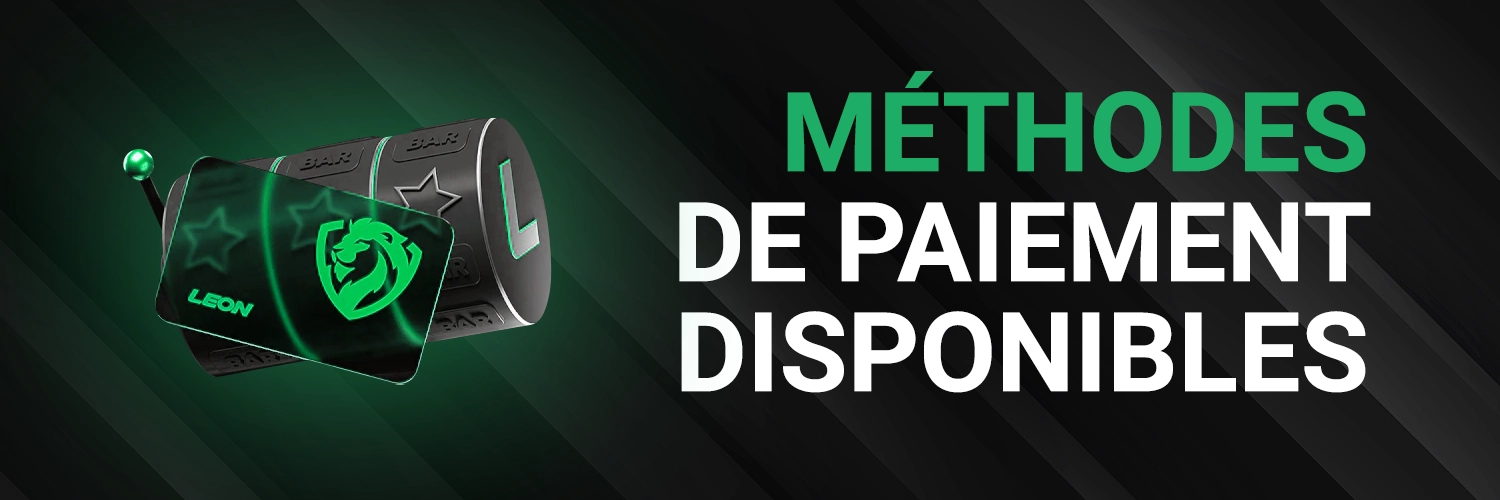 MÉTHODES DE PAIEMENT DISPONIBLES